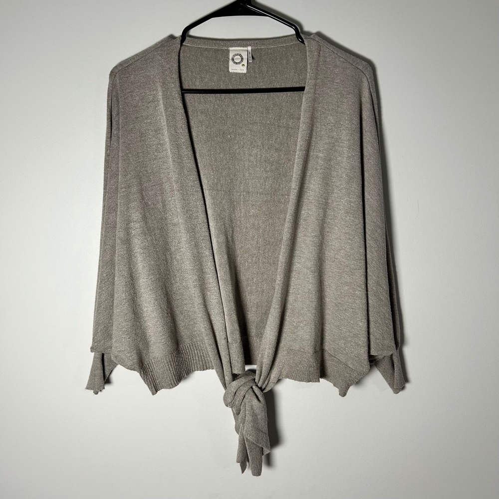 Anthropologie Akemi + Kin Tie Front Cardigan Women OS Sleeve Open Front Sweater